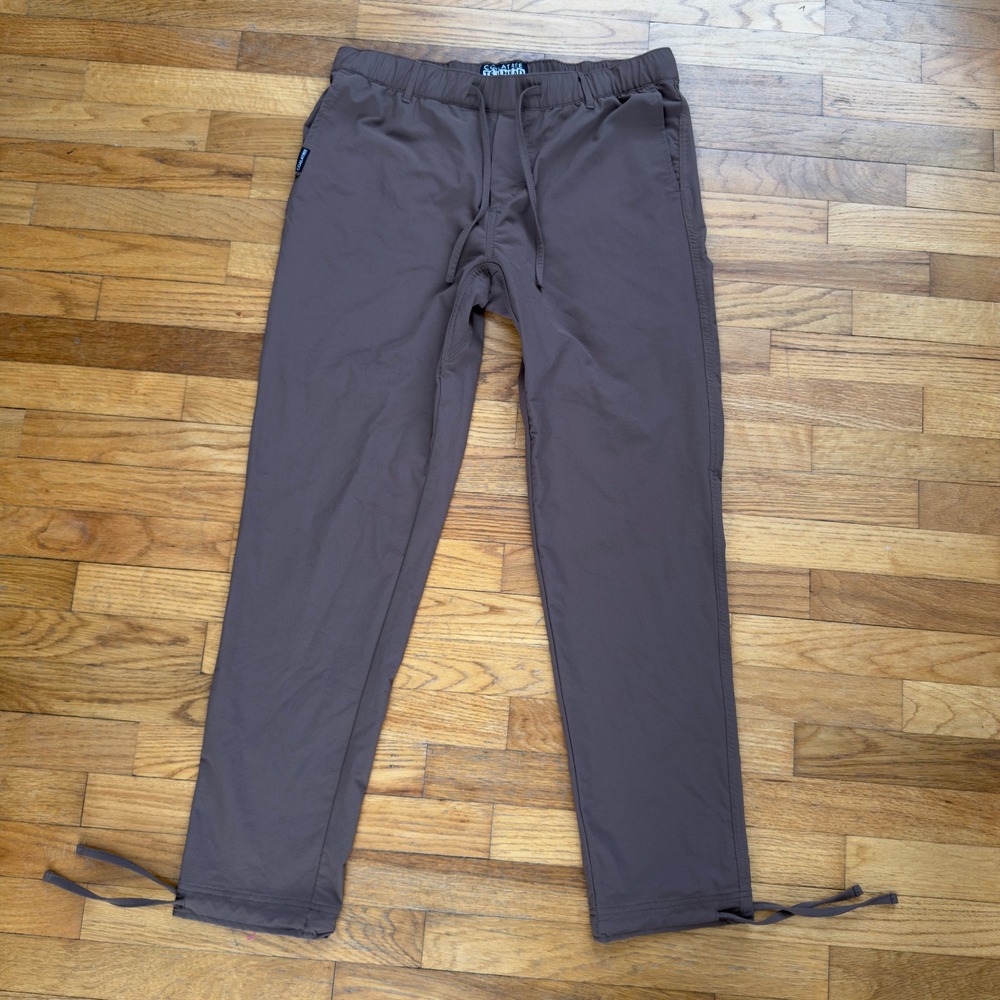 Coalatree Trailhead Technical Pants XL Brown Nylon Drawstring Hiking Outdoor